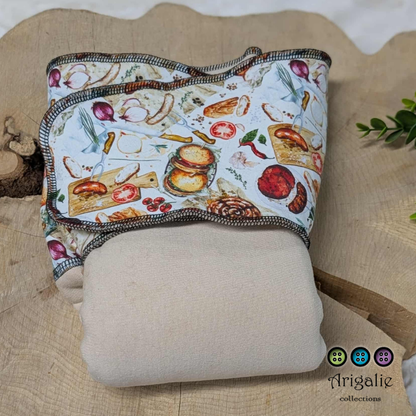 ADÈLE | PRÉPLATE | Couche lavable pré-boostée pré-assemblée | Taille large - prêt à partir