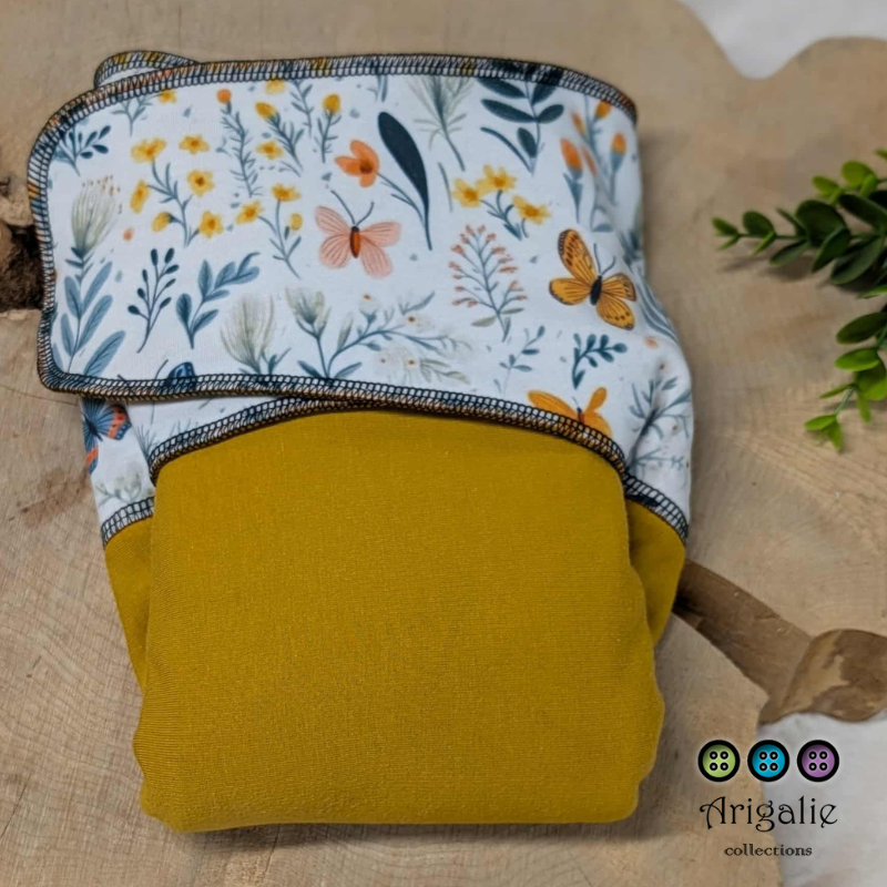 ADÈLE | PRÉPLATE | Couche lavable pré-boostée pré-assemblée | Taille large - prêt à partir