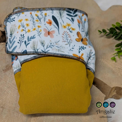 ADÈLE | PRÉPLATE | Couche lavable pré-boostée pré-assemblée | Taille large - prêt à partir