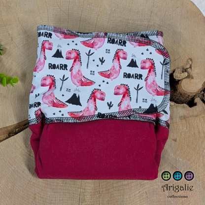 ADÈLE | PRÉPLATE | Couche lavable pré-boostée pré-assemblée | Taille Medium - prêt à partir