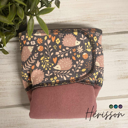 ADÈLE | PRÉPLATE | Couche lavable pré-boostée pré-assemblée | Taille Small - prêt à partir