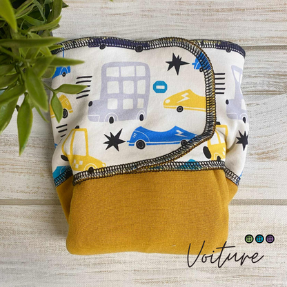 ADÈLE | PRÉPLATE | Couche lavable pré-boostée pré-assemblée | Taille Small - prêt à partir