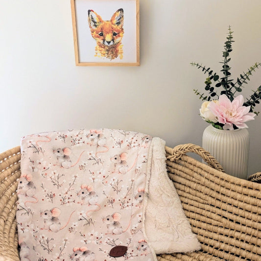 COUVERTURE À FOURRURE | Petite souris - prêt à partir