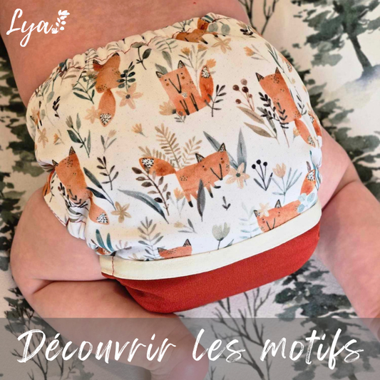 COUCHE TAILLE UNIQUE AVEC WRAP | COUCHE À POCHE LYA - Prête à partir - Collection 4.0
