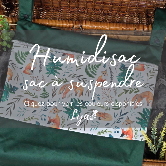 HUMIDISAC POUR COUCHES LAVABLE | sac à suspendre 3.0 | LYA - prêt à partir