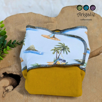 ADÈLE | PRÉPLATE | Couche lavable pré-boostée pré-assemblée | Taille Medium - prêt à partir