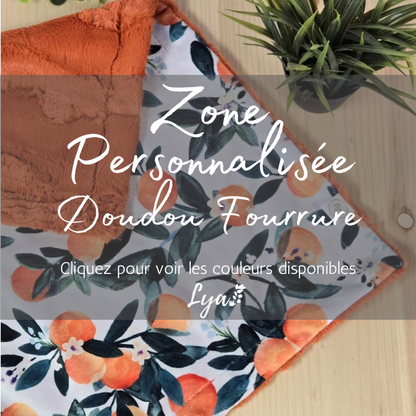 ZONE PERSONNALISÉE | DOUDOU À FOURRURE LYA - sur commande