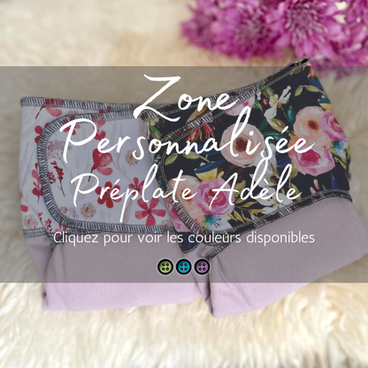 ZONE PERSONNALISÉE | PRÉPLATE ADÈLE - sur commande