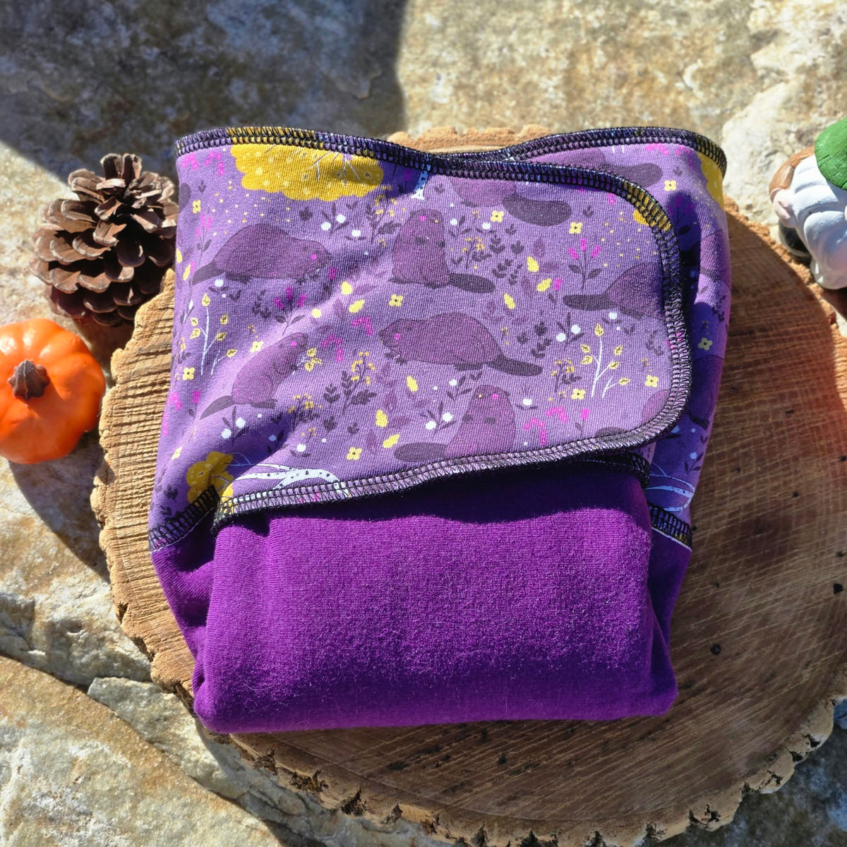 ADÈLE | PRÉPLATE | Couche lavable pré-boostée pré-assemblée | Taille Medium - prêt à partir