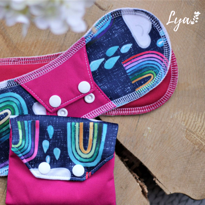 SERVIETTE HYGIÉNIQUE LAVABLE | Pour maman | LYA - sur commande