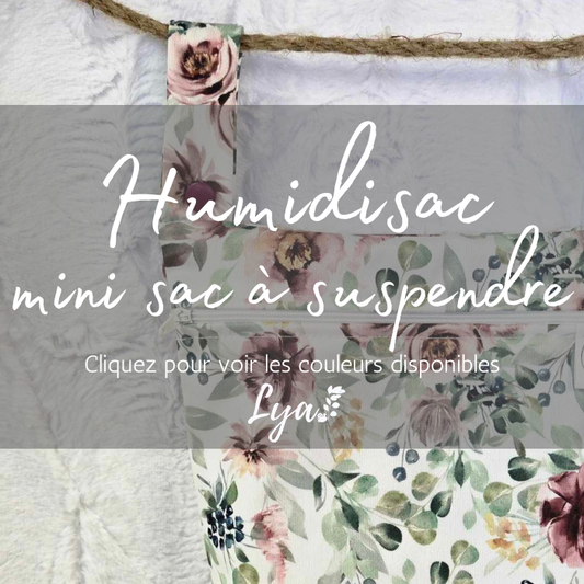 HUMIDISAC POUR COUCHES LAVABLE | mini sac à suspendre | LYA - prêt à partir