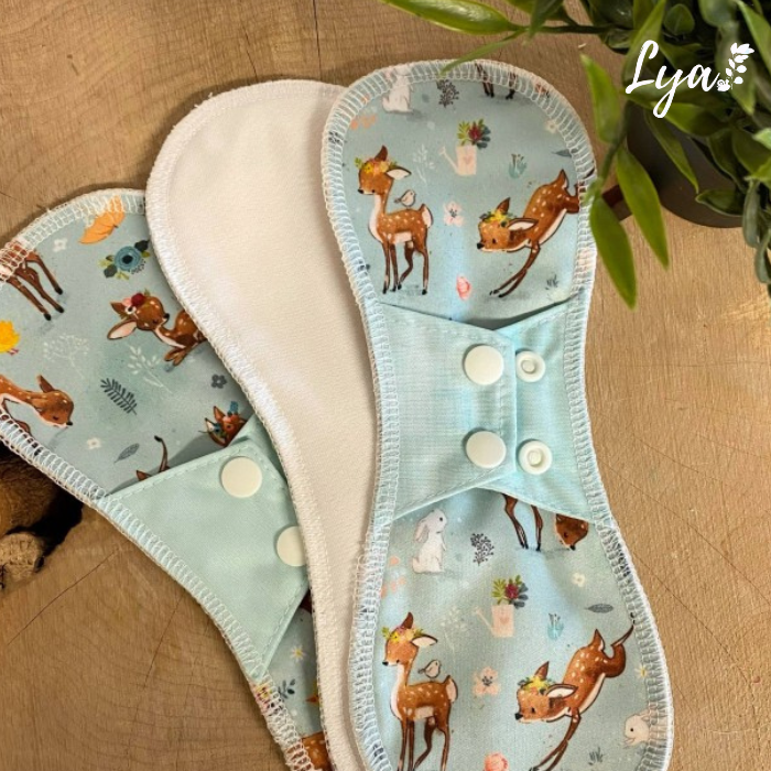 SERVIETTE HYGIÉNIQUE LAVABLE | Pour maman | LYA - sur commande