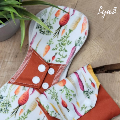 SERVIETTE HYGIÉNIQUE LAVABLE | Pour maman | LYA - sur commande