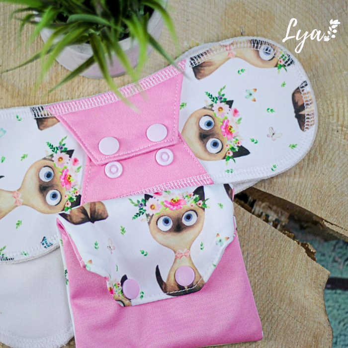 SERVIETTE HYGIÉNIQUE LAVABLE | Pour maman | LYA - sur commande