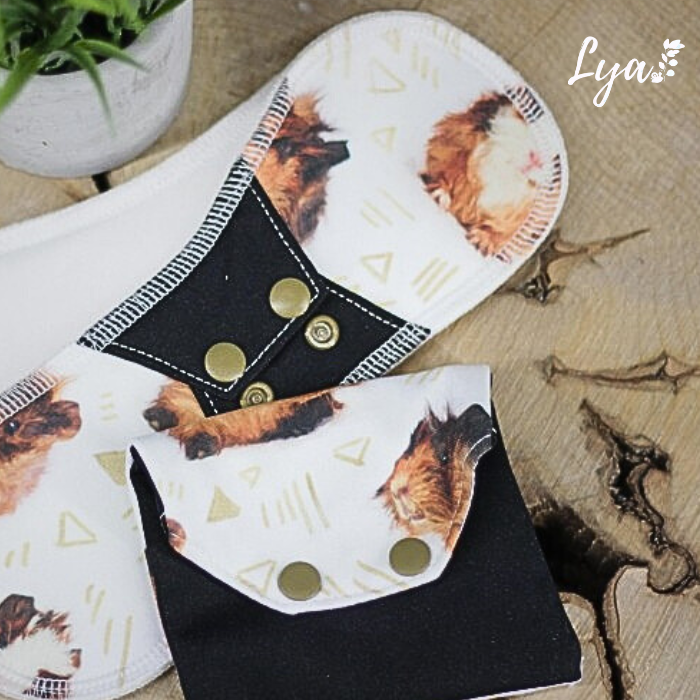 SERVIETTE HYGIÉNIQUE LAVABLE | Pour maman | LYA - sur commande