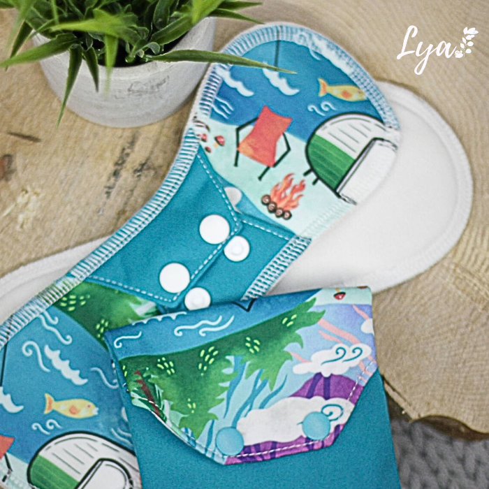 SERVIETTE HYGIÉNIQUE LAVABLE | Pour maman | LYA - sur commande