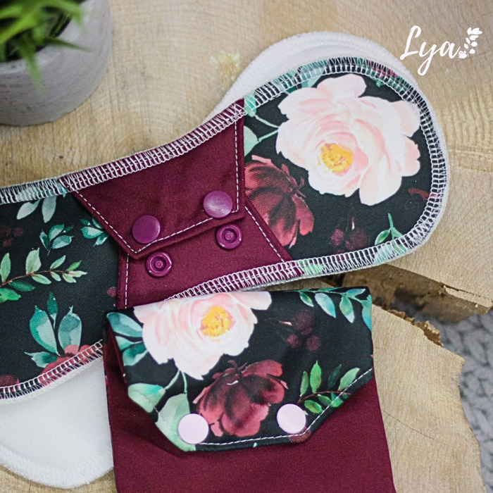 SERVIETTE HYGIÉNIQUE LAVABLE | Pour maman | LYA - sur commande
