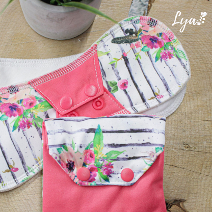 SERVIETTE HYGIÉNIQUE LAVABLE | Pour maman | LYA - sur commande