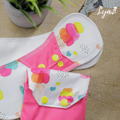 SERVIETTE HYGIÉNIQUE LAVABLE | Pour maman | LYA - sur commande