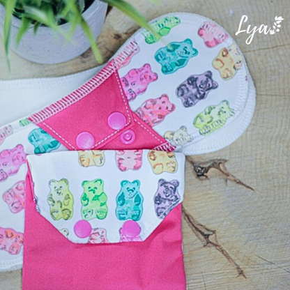 SERVIETTE HYGIÉNIQUE LAVABLE | Pour maman | LYA - sur commande