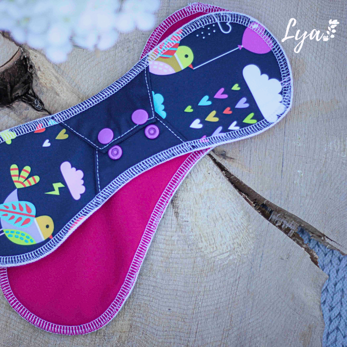 SERVIETTE HYGIÉNIQUE LAVABLE | Pour maman | LYA - sur commande