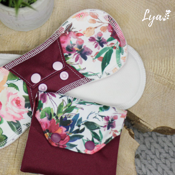 SERVIETTE HYGIÉNIQUE LAVABLE | Pour maman | LYA - sur commande