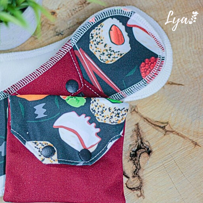 SERVIETTE HYGIÉNIQUE LAVABLE | Pour maman | LYA - sur commande